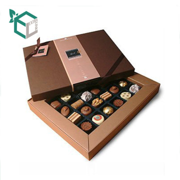 Caja de empaquetado del chocolate del caramelo del papel de impresión de la caja de lujo con la tapa